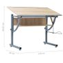 Teenager's Drafting Table Oak 110x60x87 cm MDF Image 5