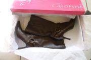 Gionni rustic brown leather boots Size Uk 6 Eu 39 with original box Immaculate. Euro 125 new