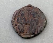 Byzantine Empire Emperor Justin II and Sophia 565 AD Decanumium
