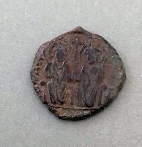 Byzantine Empire Emperor Justin II and Sophia 565 AD Decanumium