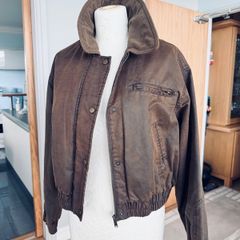 Brown bomber jacket