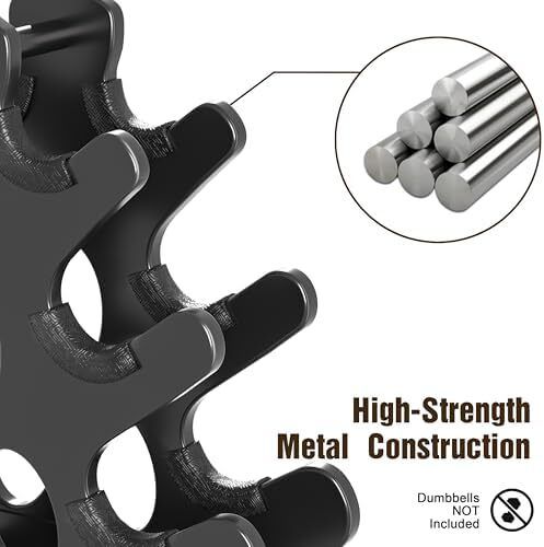 Dumbbell Rack Metal Weight Stand Holder Heavy Duty Dumbbell Storage Weight Tree (No Dumbbells, Rack Only)