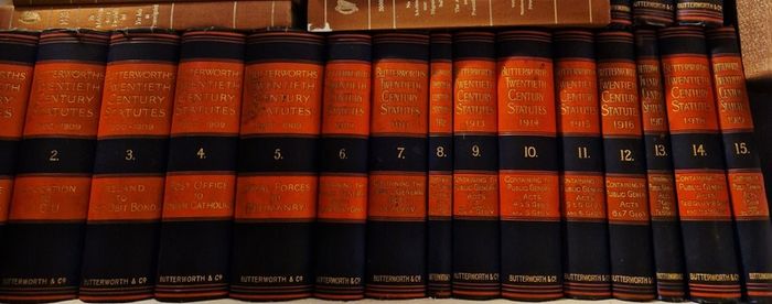Vintage Butterworths Law Books Set (18 volume)
