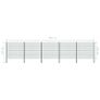 Fence Panel with Posts Iron 8.5x1.6 m Green Image 5