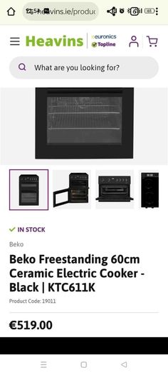 Free standing cooker- open to offers