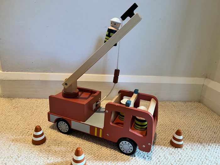 KIDS CONCEPT Wooden Firetruck - USED Excellent Condition Reduced