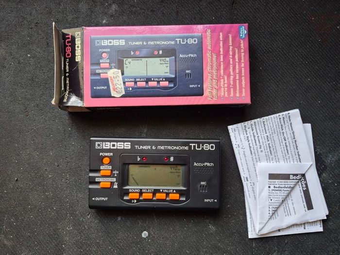 Boss TU-80 Chromatic Tuner Metronome Music/Guitar Tuner