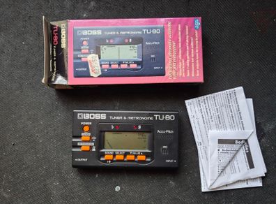 Boss TU-80 Chromatic Tuner Metronome Music/Guitar Tuner