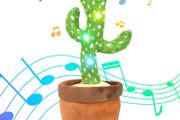 Singing Dancing LED Light Talking Toy Dancing Cactus Doll Speak Talk Sound Record Repeat Toy Kawaii Cactus Toys Children Kids Education Toy Gift
