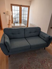 French Connection DFS Two-Seater Zinc Couch