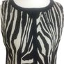 Dunnes Ladies Zebra Print & Red Colour Block Midi  Pencil Dress Uk 14 Image 4