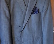 Mens Grey 3 piece suit uk48s