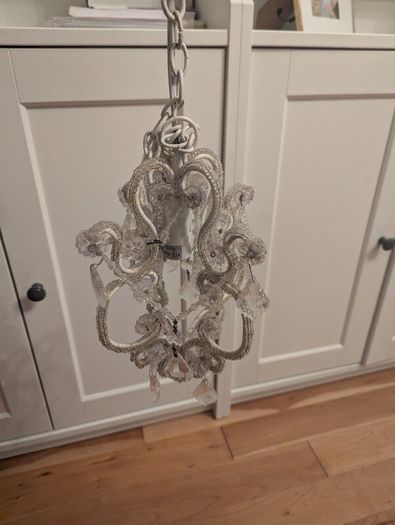 Pair of Decorative Crystal Chandelier Ceiling Lights