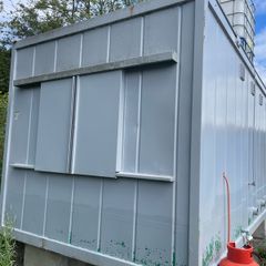 Toilet and shower block