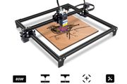 80W Laser Engraving Machine, Wood Leather Cutter Metal Glass Engraver CNC 3D Laser Printer with FAC/Wifi/10W Optical Output