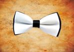 White Satin Bowtie