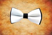 White Satin Bowtie