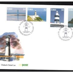 1997 Ireland Lighthouse (The Baily, Tabert, Hook Head & The Fastnet) Commemorative Stamps An Post First Day Cover (FDC)