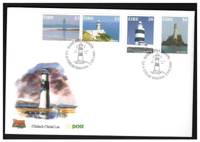 1997 Ireland Lighthouse (The Baily, Tabert, Hook Head & The Fastnet) Commemorative Stamps An Post First Day Cover (FDC)