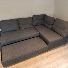 3 on 1IKEA FRIHETEN Corner Sofa-Bed with Storage