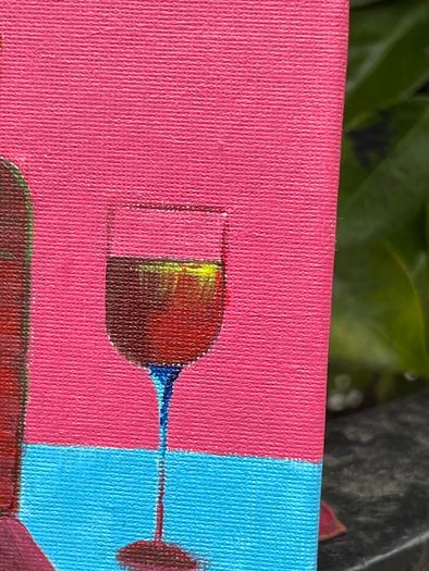 Mini Art - Original Wine Art on Canvas