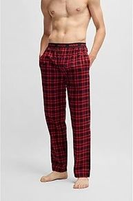 HUGO Men's Flannel Check Pant Pyjama, Size L