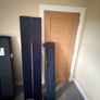 Navy Blue Velvet Double Bed Image 4