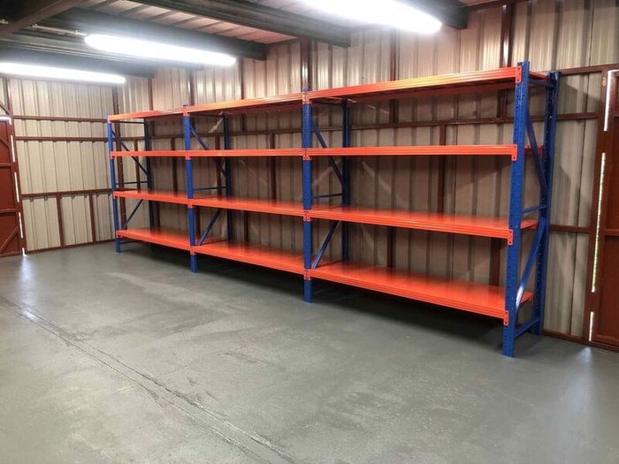 4 Tier Industrial Longspan Shelving Racking For Sheds Garage Workshop