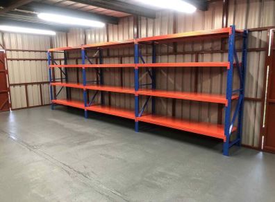 4 Tier Industrial Longspan Shelving Racking For Sheds Garage Workshop
