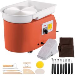 Electric Pottery Wheel 350W Adjustable 0-300 RPM Ceramic Forming Machine