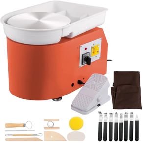 Electric Pottery Wheel 350W Adjustable 0-300 RPM Ceramic Forming Machine