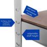 Garage Shelving Unit 180x90x40cm Extra Wide Heavy Duty Racking Shelves Freestanding for Workshop Shed Office Storage, 5 Tier (175KG Per Shelf), 875Kg Image 3