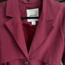 Monki trench coat in beautiful light cherry pink Image 3