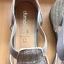 Ladies Silver Summer Comfort Shoes size 6 Image 2