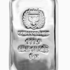 Germania Mint 1 oz .999 Sealed Silver Cast Bars