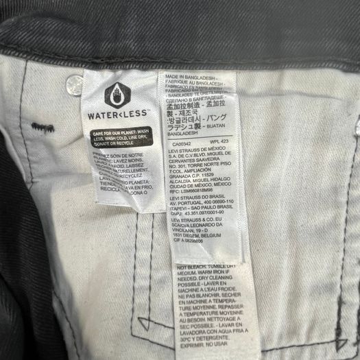 LEVIS 541 Jeans Mens Dark Grey Athletic Tapered Stone Wash W36 L28