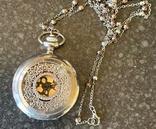 Quartz Vintage Style Pocket Watch