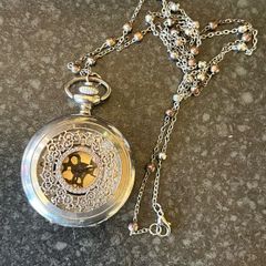 Quartz Vintage Style Pocket Watch