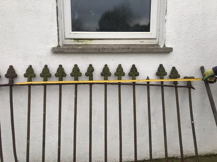 Iron antique railings fencing
