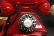 Red Phone Telephone Classic Push Button