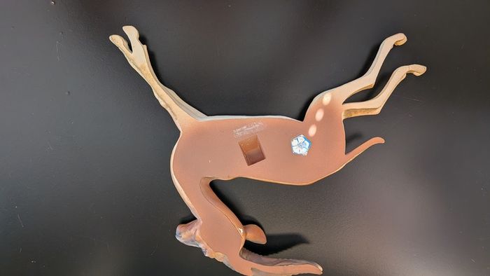 Rare Bossons Fraser Art Leaping Gazelle Wall Plaque 1970s Vintage