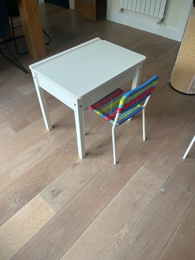 IKEA kids desk & two chairs