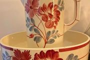 ceramic pitcher/jug &amp; bowl