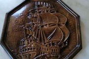 Wall Ship Plaque