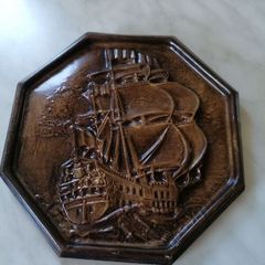 Wall Ship Plaque