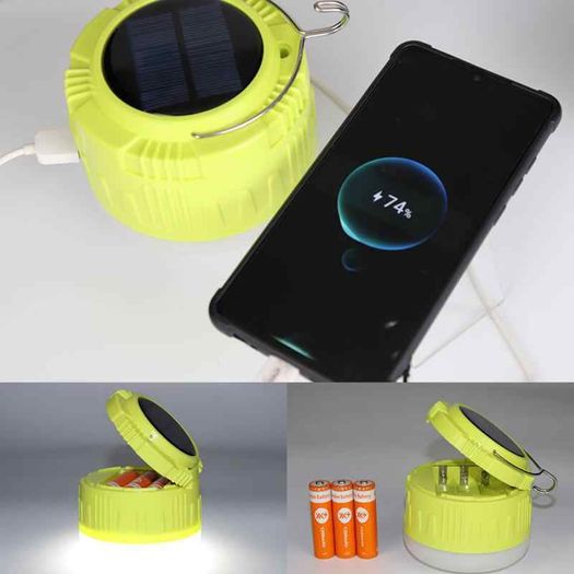 Solar Camping Light PowerBank 3600 mAh
