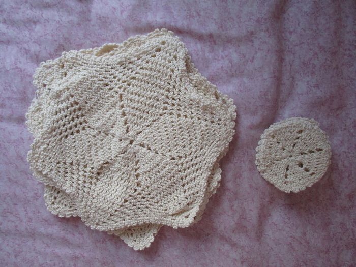 Hand Woven Embroidered Doileys