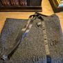 Mary Grant, Irish Designer, Distressed Grey Cashmere Blend Scarf Image 4