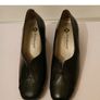 PieSanto Black Leather Court Shoes EU35 UK2 Wide G Fit Block Heel New Boxed  CAN POST Image 4
