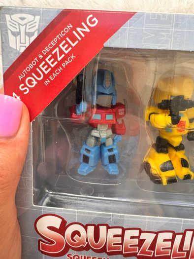 Transformers Squeezelings Squeezy Collectible Character Autobot and Decepticon Please see photos